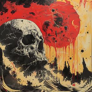 album  cover  skull  blood  surreal  chaos  deathmetal  creative  Symbolist  dark 1078237