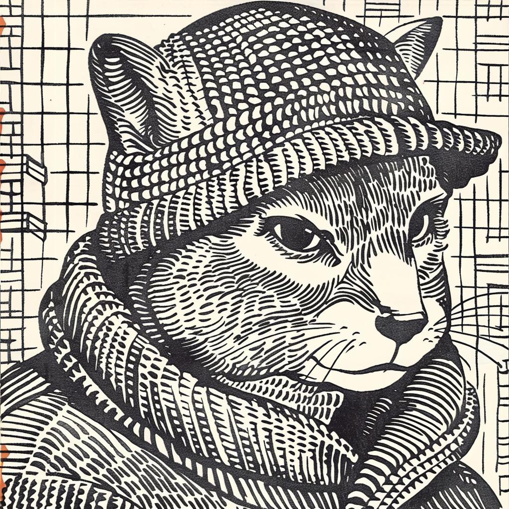 cat  animal  street  culture  minimal  drawing  hat  scarf  aggressive  urban 958481