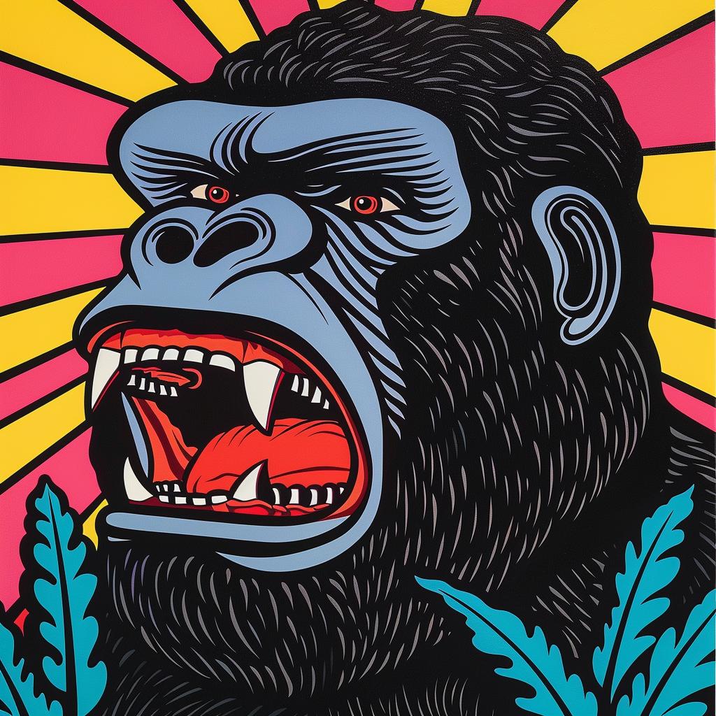 KingKong  gorilla  poster  film  urban  dramatic  action  character  powerful  design 973026
