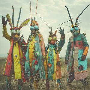 dancing  insect  creatures  festival  colorful  horror  collage  energy  costumes  joy 1077370