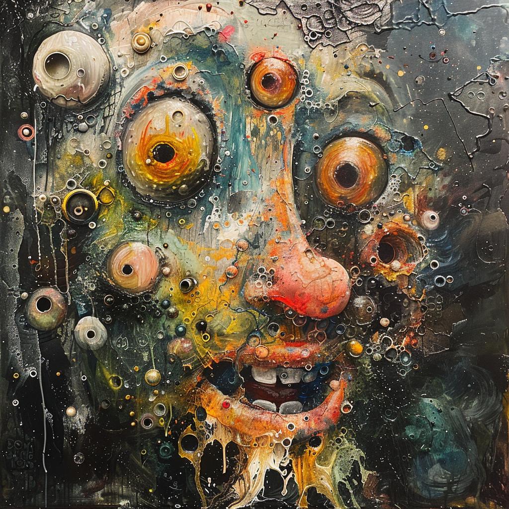 face  eyes  abstract  surreal  portrait  multiple  vision  psychological  layers  expression 960849
