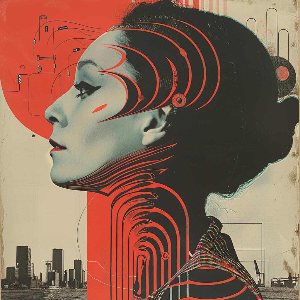 poster  woman  head  face  surreal  album  cover  screenprinting  creative  art 960478