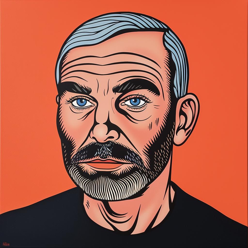 man  beard  blue  eyes  portrait  realism  expression  details  age  painting 972892