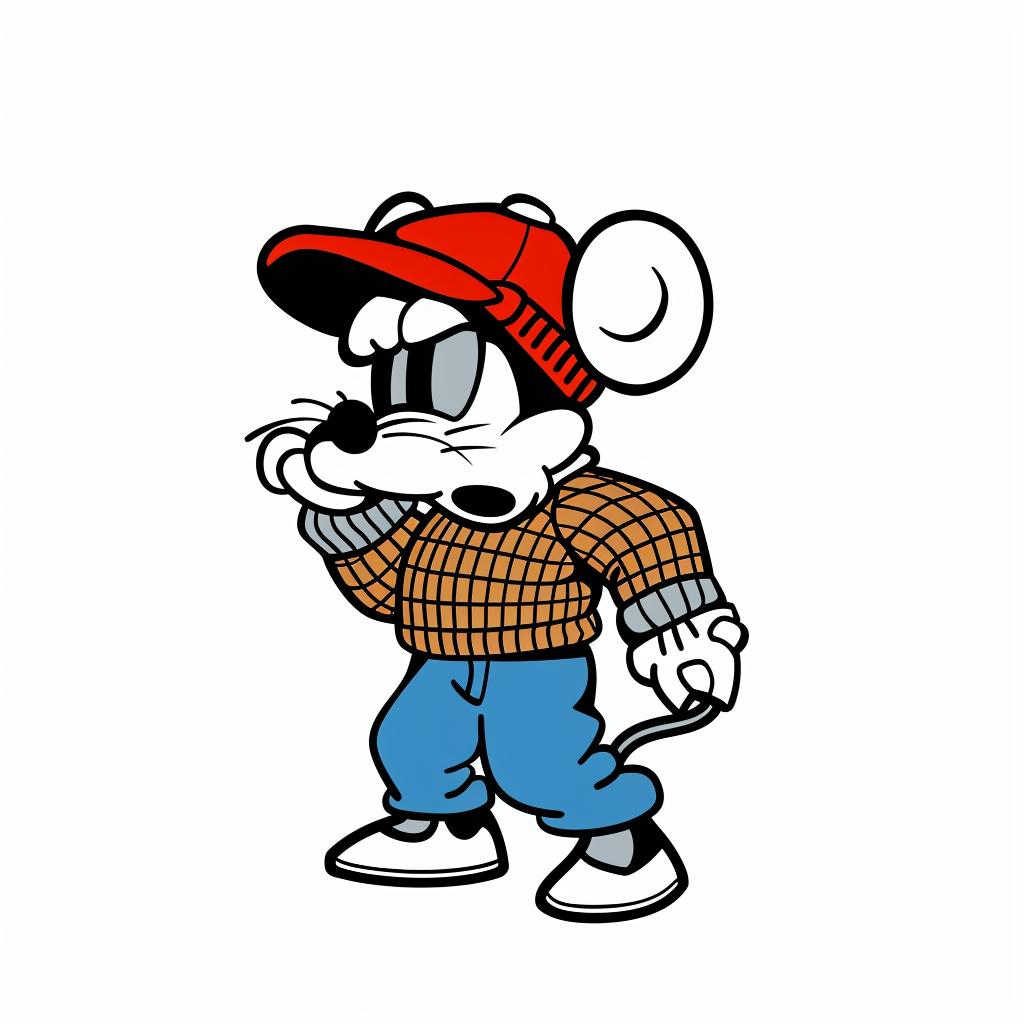 aggressive  streetwise  mouse  knit  cap  street  culture  simple  minimal  cartoon 958844