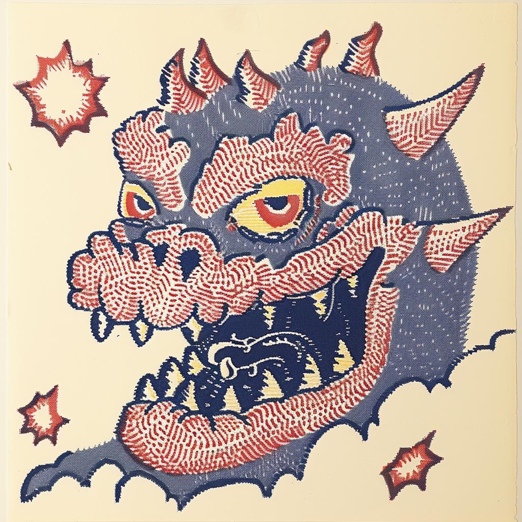 surreal  album  cover  dragon  drawing  eyes  red  blue  Nychos  illustration 961647