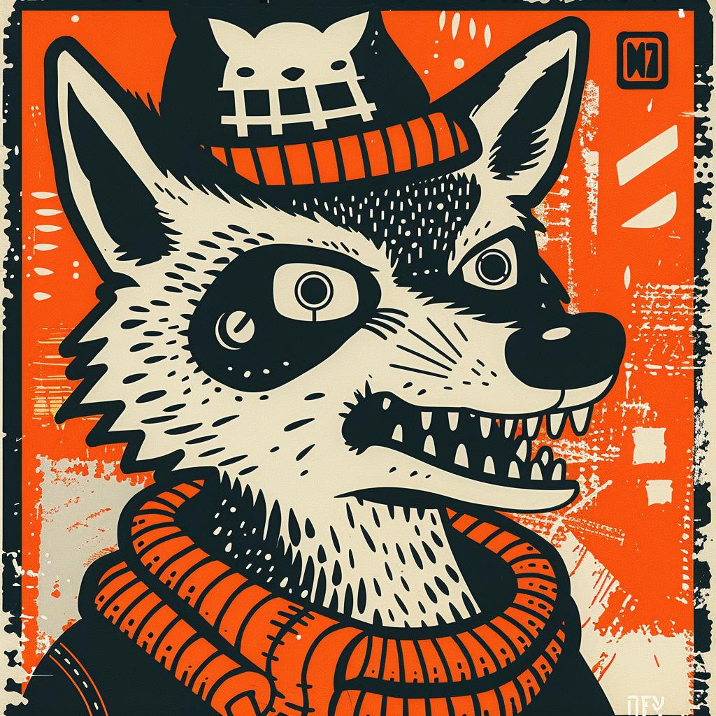 aggressive  streetwise  animal  hat  scarf  culture  minimal  poster  fox  urban 957441