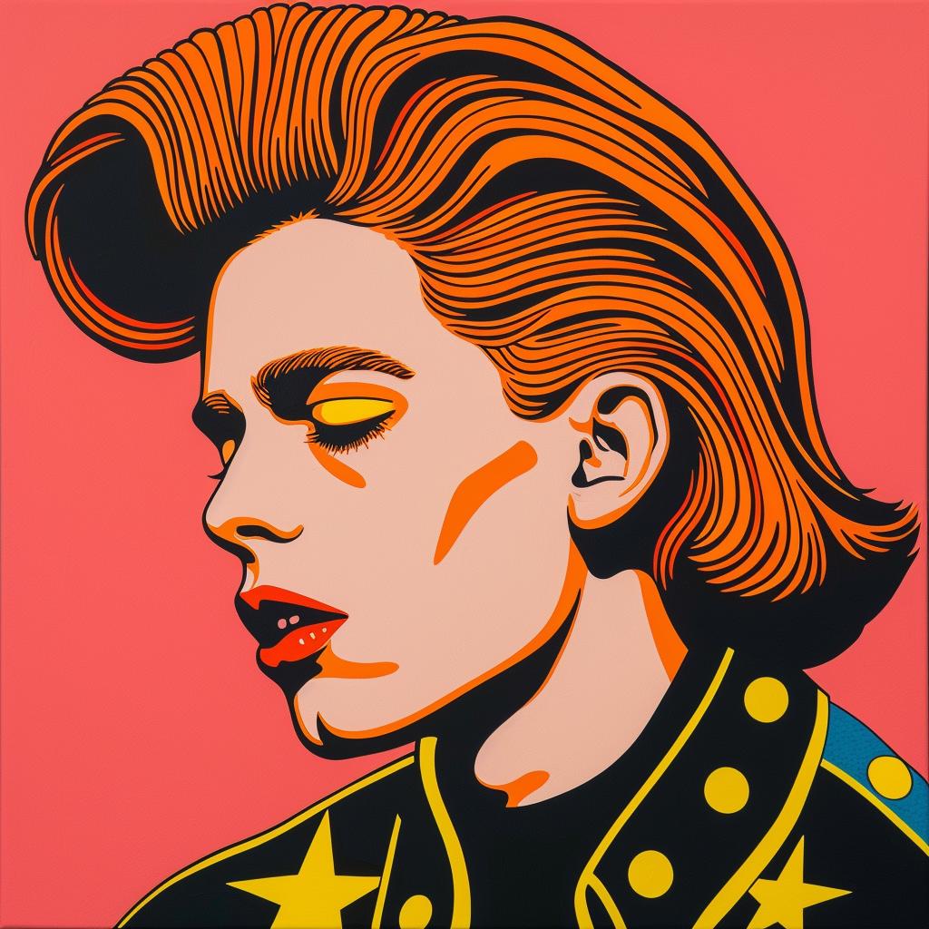 ziggy  stardust  portrait  star  golden  pop  art  girl  2019  music 1024036