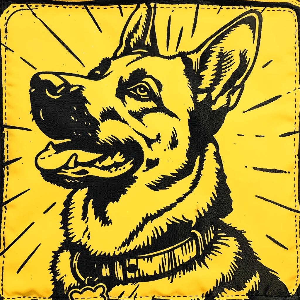 german  shepherd  dog  yellow  black  background  canine  strong  loyal  vibrant 942368