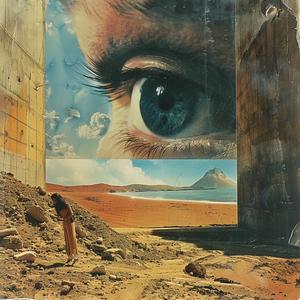 surrealist  collage  photo  montage  man  eye  enigmatic  1970s  advertisements  art 1041290