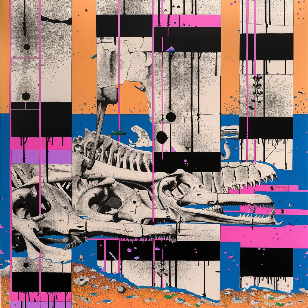 skeletons  lion  piles  perspective  space  dark  night  arctic  weather  giraud 1020817