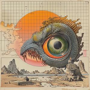 dragon  eye  drawing  top  horror  art  Japanese  mythical  illustration  concept 1036786