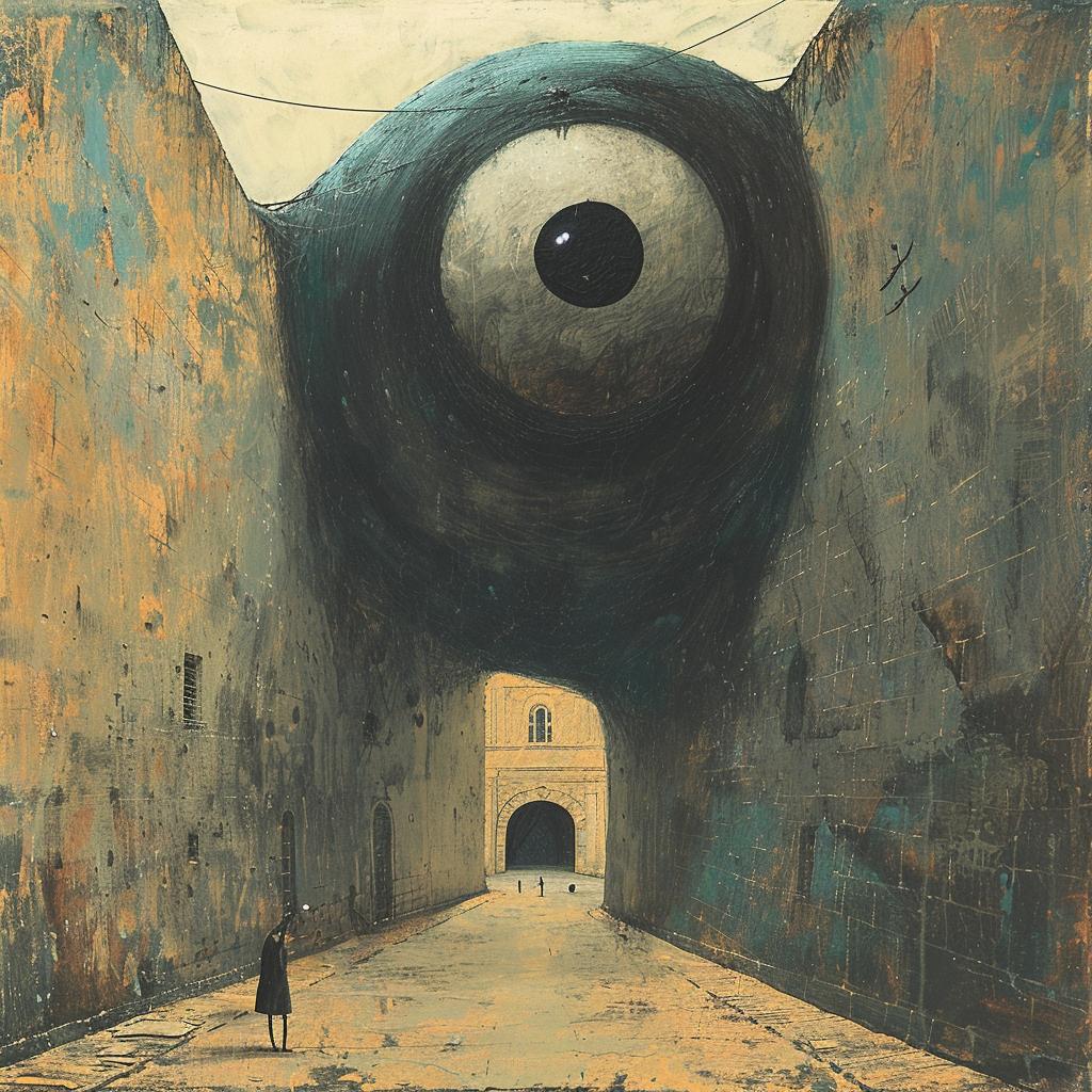 eye  city  street  surreal  painting  introspective  naturalistic  spiritual  occult  rich 975809
