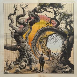 surreal  nature  tree  people  contrast  blackandwhite  color  beksinski  magritte  wonder 1036687