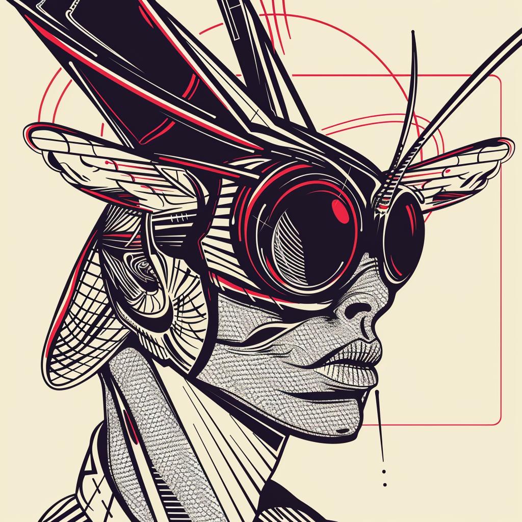 creative  surreal  albumcover  woman  bee  mask  illustration  TsukiokaYoshitoshi  design  art 939489