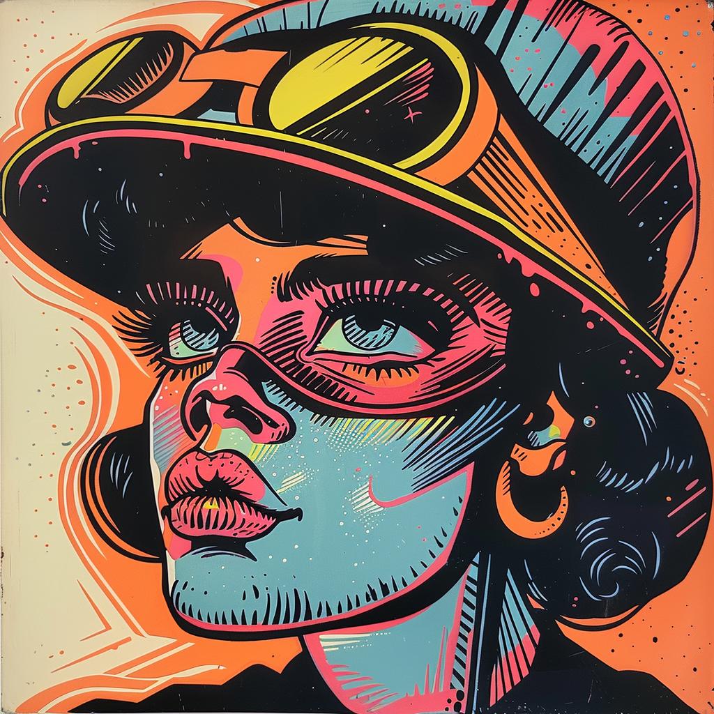 colorful  poster  woman  hat  vibrant  style  pop  graphic  art  design 929754