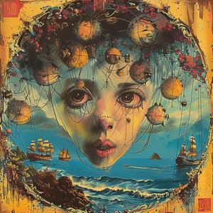 woman  face  circle  painting  abstract  art  chromolithography  portrait  colorful  surreal 1061257
