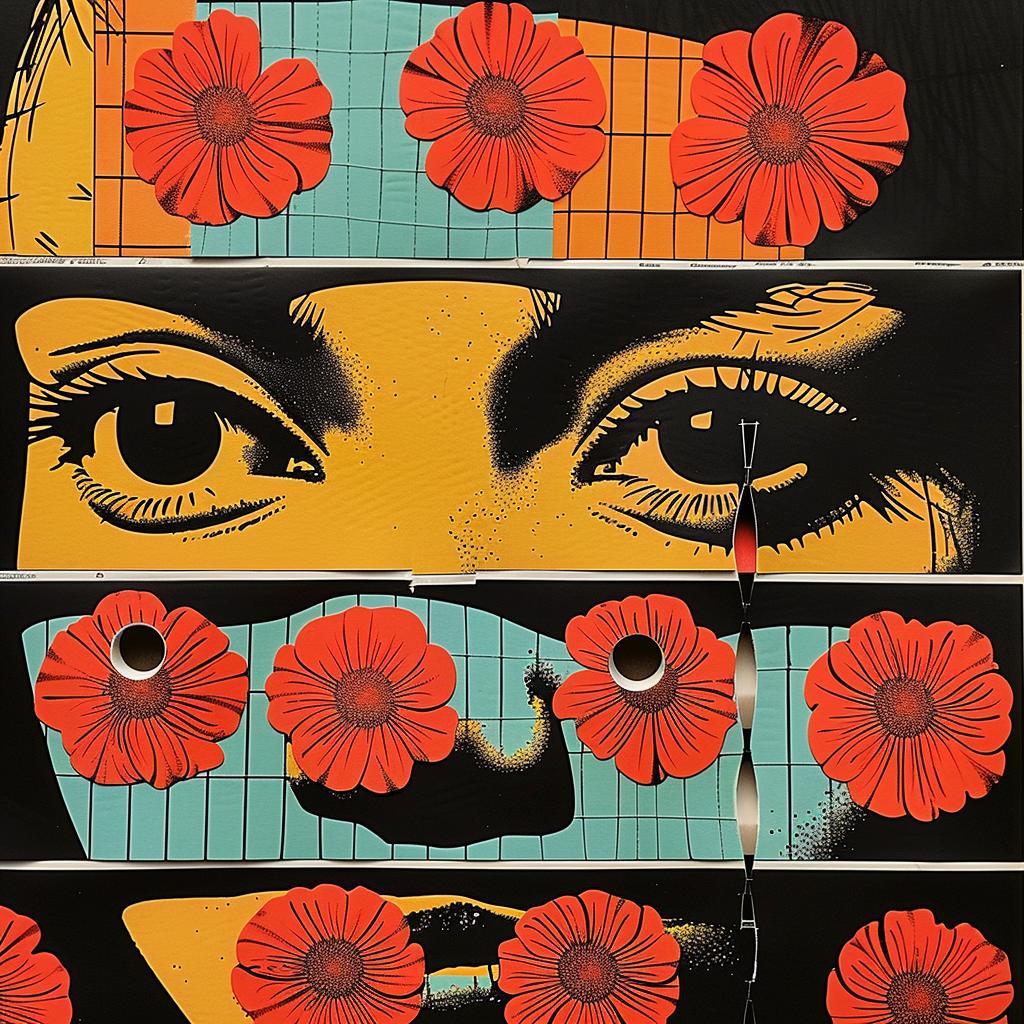 abstract  impressionism  collage  flowers  woman  graphic  design  Rauschenberg  Obey  Flowerpunk 968283