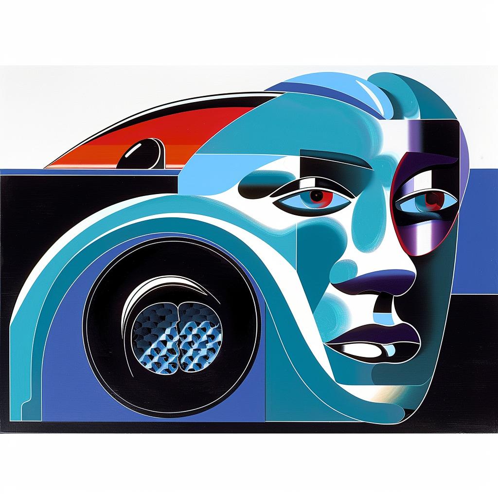 geometric  Bauhaus  abstract  car  light  lavender  design  modern  popart  colorful 916085