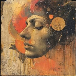 woman  face  painting  symbolist  album  cover  risograph  surreal  art  abstract 1079520