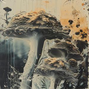 mushrooms  field  painting  nature  chromogram  vibrant  organic  colorful  landscape  artistic 1060696
