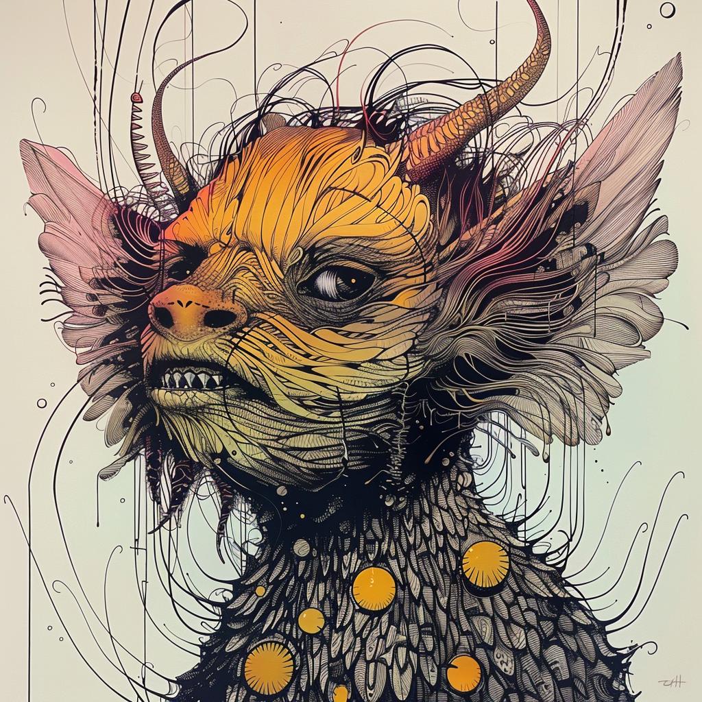 mythical  creature  drawing  demon  horns  face  illustration  art  design  character 948749