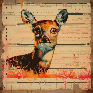 painting  deer  nature  chromolithography  artwork  wildlife  animal  detailed  canvas  scene 1057471