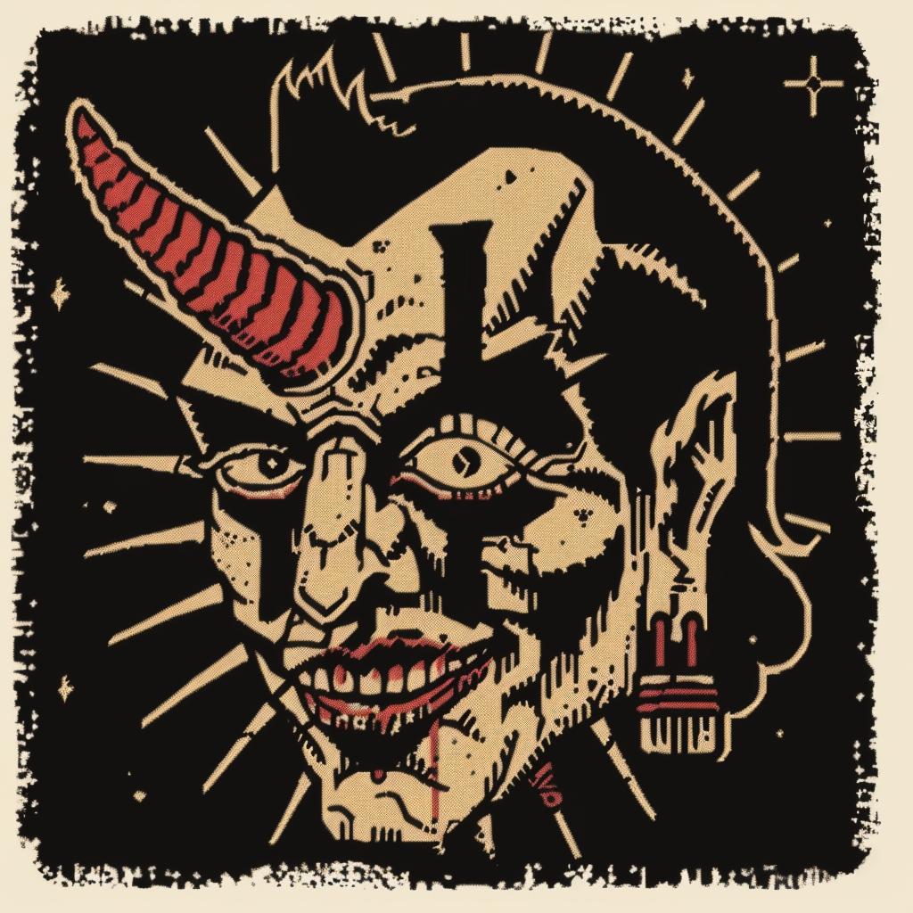 man  face  horns  devil  dark  occult  spiritual  naturalistic  art  style 931707