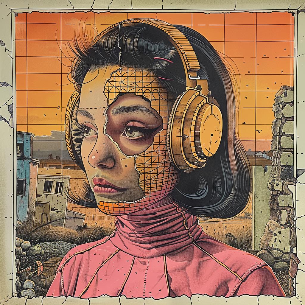 woman  headphones  face  illustration  modern  stylish  graphic  female  music  art 1015626