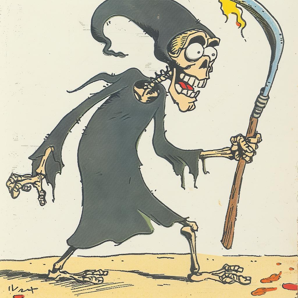 حاصد الأرواح، هيكل عظمي، منجل، رسوم متحركة، موت غامض مظلم، رسم توضيحي، مخيف، 939033
