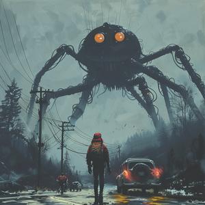 spider  ominous  man  fantasy  creature  horror  interaction  artwork  illustration  surreal 1080008