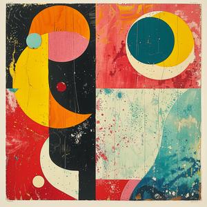 surreal  blockprint  Guy  Aroch  Etel  Adnan  painting  colorful  abstract  design 1062851