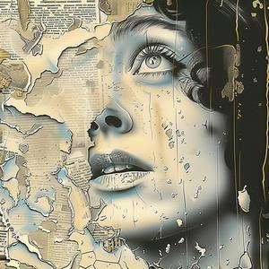 وجه صحيفة صورة فنية صورة توضيحية بصرية تمثيل تصميم طباعة 1075794