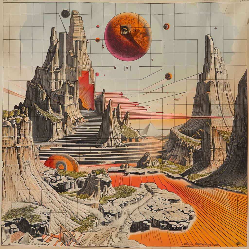 sci-fi  fantasy  painting  planet  mountain  1976  artwork  retro  space  landscape 1036198