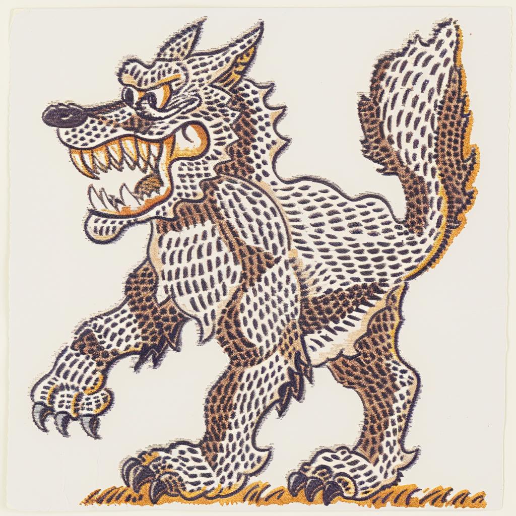 mythical  hybrid  creature  wolf  sheep  open  mouth  fantastical  unique  imaginative 941176
