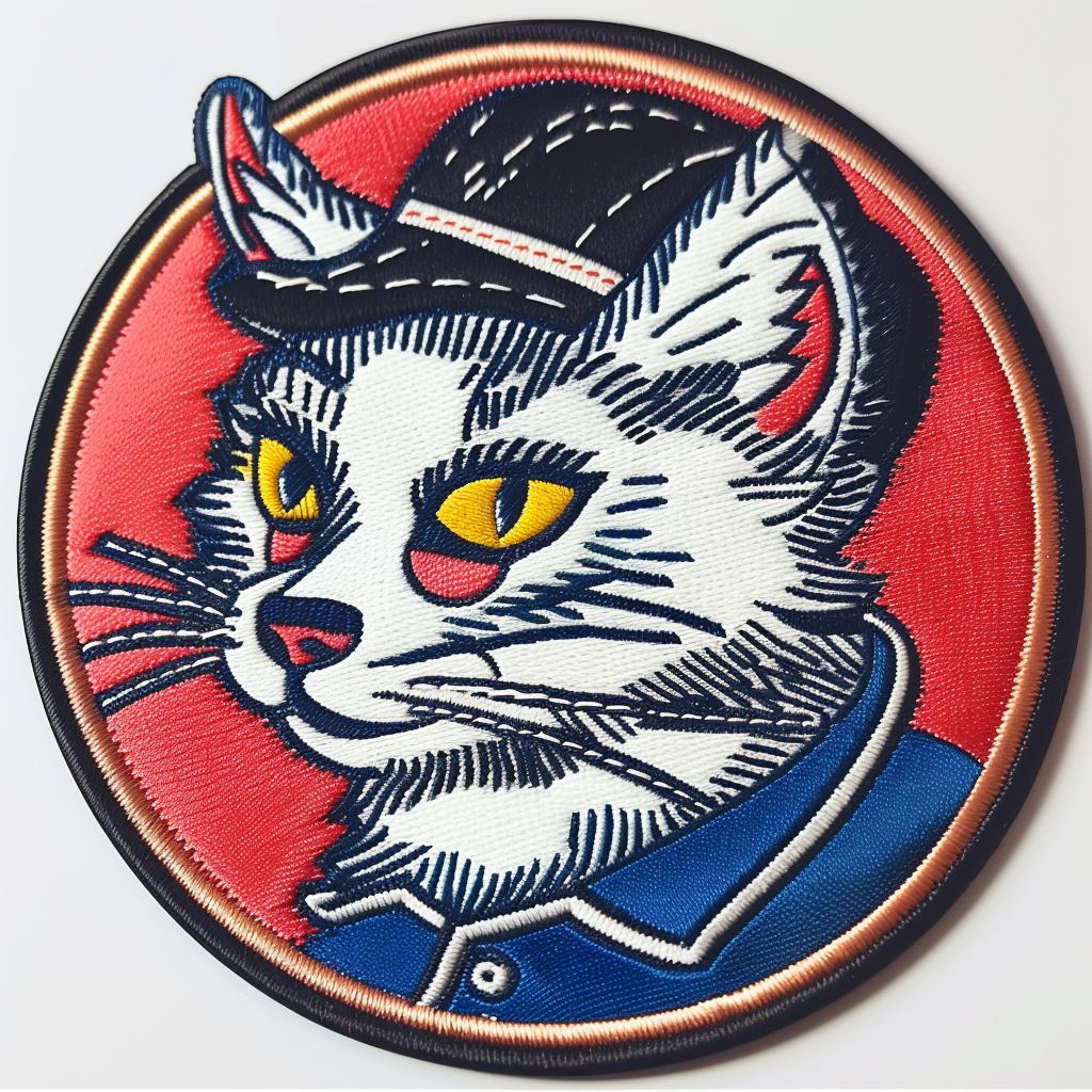 patch  streetwear  anthropomorphic  cat  cap  chenille  minimalistic  simple  cool  stitches 961359
