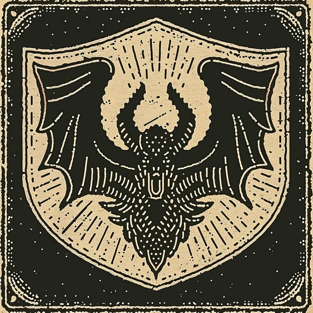 heraldry  art  bat  black  white  occult  naturalistic  spiritual  terror  illustration 933244