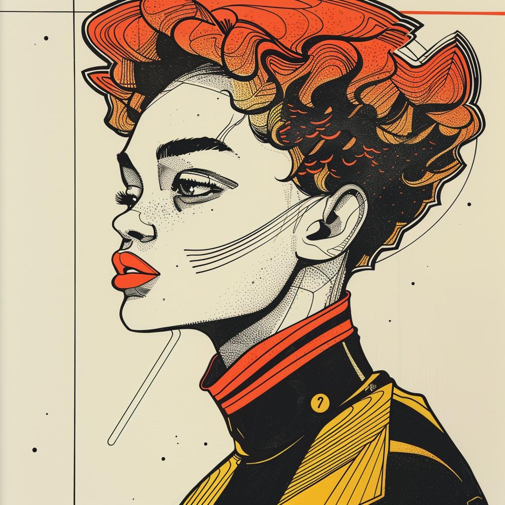PopArt  female  afro  70s  digital  portrait  colorful  illustration  fashion  iconic 938037