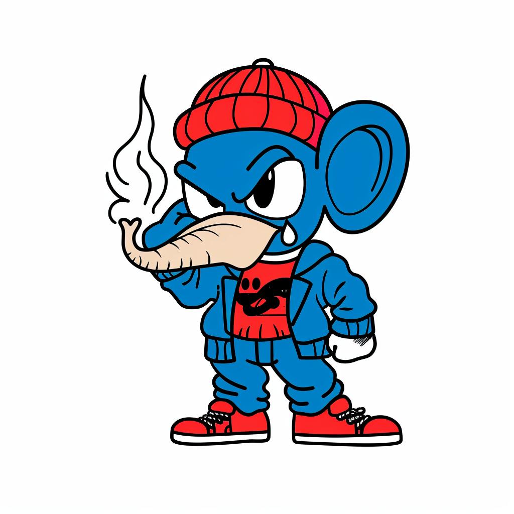 elephant  anthropomorphic  aggressive  street  culture  knit  cap  minimal  urban  fashion 958812