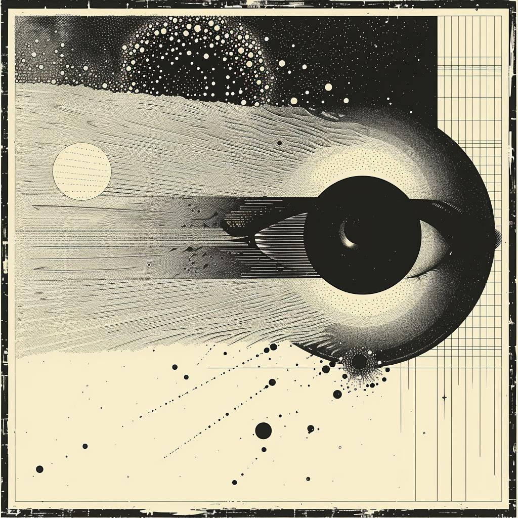 halftone  abstract  album art  Mid-Century  lines  crosshatching  dots  globules  wobbly  creative 964970