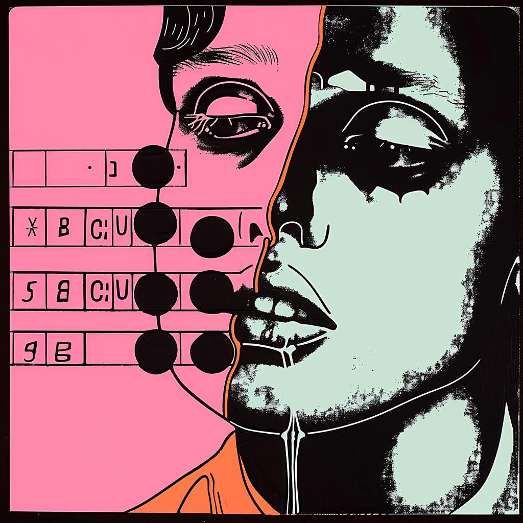 poster  woman  face  background  black  pink  art  imperfect  palette  knife 963367