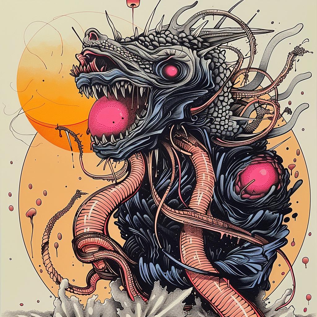 drawing  monster  ball  whimsical  creative  imaginative  artwork  illustration  unique  playful 948246