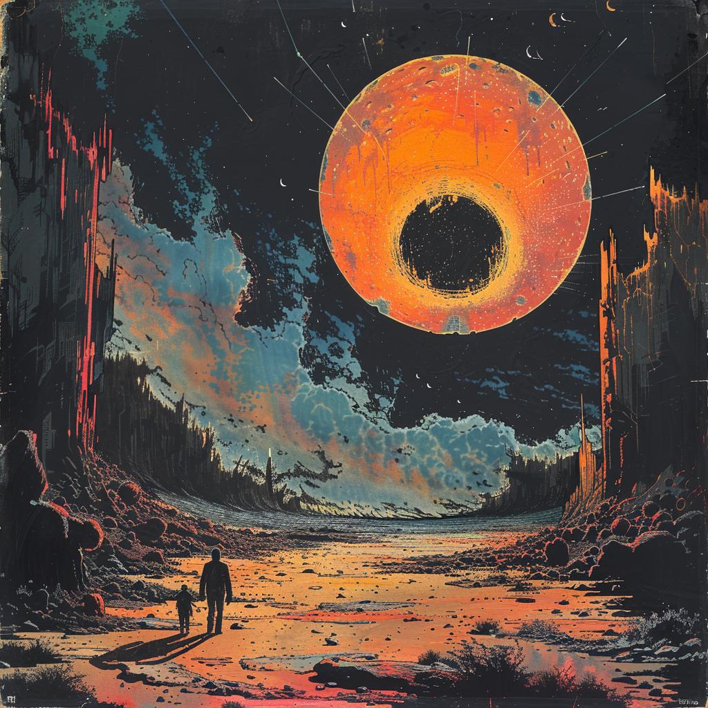 sci-fi  gouache  blacksun  dark  vintage  album  composition  epic  illustration  moody 922297