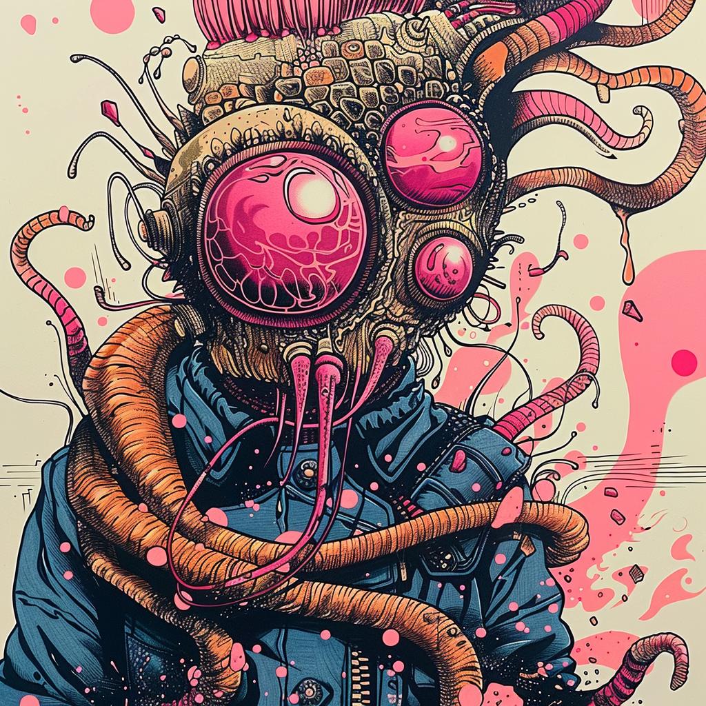 Japanese  drawing  tentacles  head  poster  art  illustration  horror  creativity  design 948298