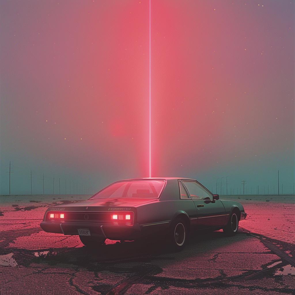 surreal  album  neon  lights  laser  car  desert  creative  secret  society 976773