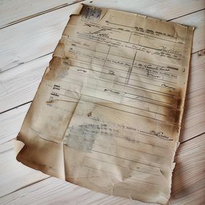 vintage  invoice  1940  aged  authenticity  document  old  paper  pencil  top 1075054