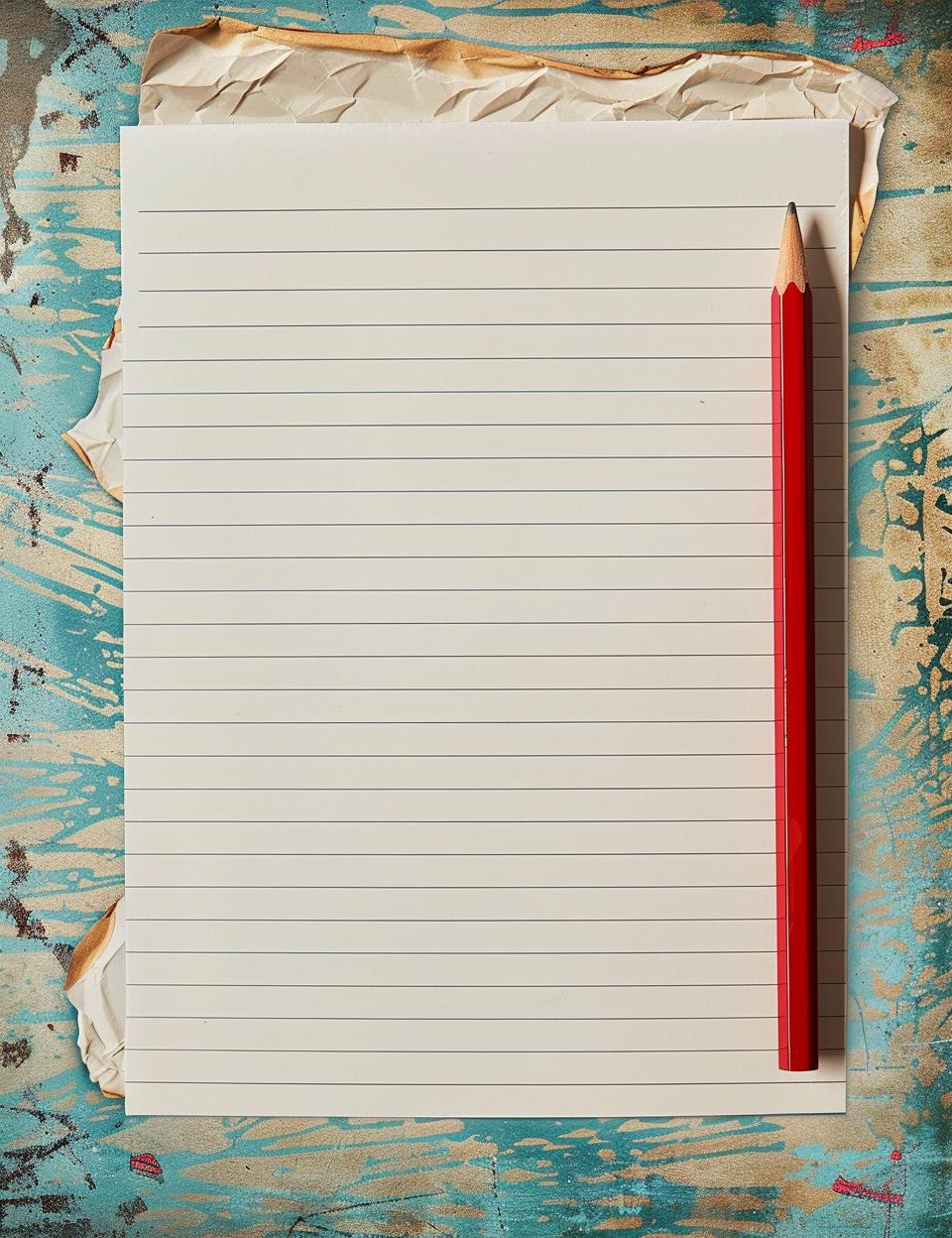 دفتر ملاحظات، قلم رصاص، خلفية زرقاء بيضاء، قرطاسية، كتابة، تكوين مكتبي، بسيط، 951651