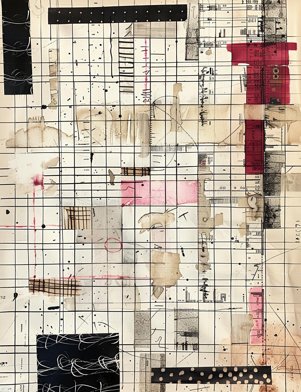collage  squares  colored  lines  pattern  art  design  graphic  abstract  mixed-media 962052