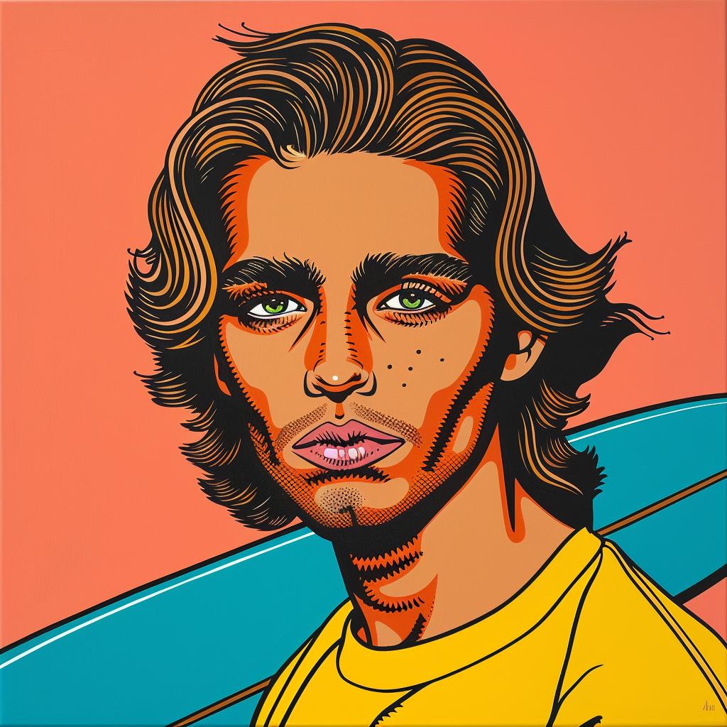 رجل راكب أمواج ذو شعر طويل، يرسم لوح أمواج، شاطئ المحيط، نشيط، أسلوب حياة شبابي 973861