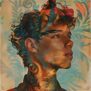 تصميم فني رقمي ملون فريد من نوعه، مختار، حديث، بأسلوب فني مميز 1040154