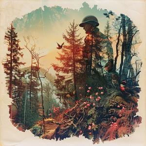 album  forest  scene  cover  chromolithography  nature  landscape  vintage  artwork  stylized 1048924